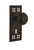 Nostalgic Warehouse - Craftsman Plate with Keyhole Single Dummy Meadows Door Knob in Oil-Rubbed Bronze - CRAMEA - 715436