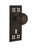 Nostalgic Warehouse - Craftsman Plate with Keyhole Privacy Mission Door Knob in Oil-Rubbed Bronze - CRAMIS - 715740 - 2 3/8" Backset