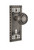 Nostalgic Warehouse - Craftsman Plate with Keyhole Privacy Mission Door Knob in Antique Pewter - CRAMIS - 718021 - 2 3/4" Backset