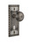 Nostalgic Warehouse - Craftsman Plate with Keyhole Privacy New York Door Knob in Antique Pewter - CRANYK - 718026 - 2 3/4" Backset