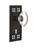 Nostalgic Warehouse - Craftsman Plate with Keyhole Passage Oval Clear Crystal Glass Door Knob in Oil-Rubbed Bronze - CRAOCC - 710149 - 2 3/4" Backset