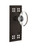 Nostalgic Warehouse - Craftsman Plate Single Dummy Oval Clear Crystal Glass Door Knob in Oil-Rubbed Bronze - CRAOCC - 715400