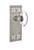 Nostalgic Warehouse - Craftsman Plate Single Dummy Oval Clear Crystal Glass Door Knob in Satin Nickel - CRAOCC - 715401