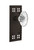 Nostalgic Warehouse - Craftsman Plate Privacy Oval Fluted Crystal Glass Door Knob in Oil-Rubbed Bronze - CRAOFC - 715660 - 2 3/8" Backset