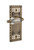 Nostalgic Warehouse - Craftsman Plate Passage Parlor Lever in Antique Brass - CRAPRL - 708692 - 2 3/4" Backset