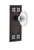 Nostalgic Warehouse - Craftsman Plate Single Dummy Oval Fluted Crystal Glass Door Knob in Timeless Bronze - CRAOFC - 700529