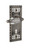 Nostalgic Warehouse - Craftsman Plate with Keyhole Privacy Parlor Lever in Antique Pewter - CRAPRL - 714458 - 2 3/8" Backset