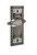 Nostalgic Warehouse - Craftsman Plate Single Dummy Parlor Lever in Antique Pewter - CRAPRL - 714220