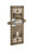 Nostalgic Warehouse - Craftsman Plate with Keyhole Single Dummy Parlor Lever in Antique Brass - CRAPRL - 714259