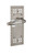 Nostalgic Warehouse - Craftsman Plate Double Dummy Parlor Lever in Satin Nickel - CRAPRL - 714321
