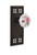 Nostalgic Warehouse - Craftsman Plate Passage White Rose Porcelain Door Knob in Oil-Rubbed Bronze - CRAROS - 715280 - 2 3/8" Backset