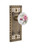 Nostalgic Warehouse - Craftsman Plate Passage White Rose Porcelain Door Knob in Antique Brass - CRAROS - 708702 - 2 3/4" Backset