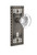 Nostalgic Warehouse - Craftsman Plate with Keyhole Single Dummy Round Clear Crystal Glass Door Knob in Antique Pewter - CRARCC - 715475