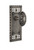 Nostalgic Warehouse - Craftsman Plate Passage Victorian Door Knob in Antique Pewter - CRAVIC - 715251 - 2 3/8" Backset
