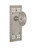 Nostalgic Warehouse - Craftsman Plate Passage Victorian Door Knob in Satin Nickel - CRAVIC - 715253 - 2 3/8" Backset