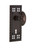 Nostalgic Warehouse - Craftsman Plate with Keyhole Passage Victorian Door Knob in Timeless Bronze - CRAVIC - 700386 - 2 3/8" Backset