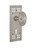 Nostalgic Warehouse - Craftsman Plate with Keyhole Privacy Victorian Door Knob in Satin Nickel - CRAVIC - 715701 - 2 3/8" Backset