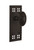 Nostalgic Warehouse - Craftsman Plate Single Dummy Victorian Door Knob in Oil-Rubbed Bronze - CRAVIC - 715380