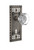 Nostalgic Warehouse - Craftsman Plate with Keyhole Passage Waldorf Door Knob in Antique Pewter - CRAWAL - 710239 - 2 3/4" Backset