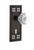 Nostalgic Warehouse - Craftsman Plate with Keyhole Single Dummy Waldorf Door Knob in Timeless Bronze - CRAWAL - 700657