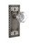 Nostalgic Warehouse - Craftsman Plate Double Dummy Waldorf Door Knob in Antique Pewter - CRAWAL - 715511