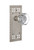 Nostalgic Warehouse - Craftsman Plate Double Dummy Waldorf Door Knob in Satin Nickel - CRAWAL - 715513