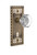 Nostalgic Warehouse - Craftsman Plate with Keyhole Double Dummy Waldorf Door Knob in Antique Brass - CRAWAL - 715574