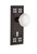 Nostalgic Warehouse - Craftsman Plate with Keyhole Passage White Porcelain Door Knob in Timeless Bronze - CRAWHI - 710247 - 2 3/4" Backset