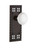Nostalgic Warehouse - Craftsman Plate Single Dummy White Porcelain Door Knob in Timeless Bronze - CRAWHI - 700535