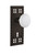 Nostalgic Warehouse - Craftsman Plate with Keyhole Single Dummy White Porcelain Door Knob in Oil-Rubbed Bronze - CRAWHI - 715452
