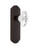 Nostalgic Warehouse - Deco Plate Single Dummy Chateau Door Knob in Timeless Bronze - DECCHA - 700538