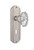 Nostalgic Warehouse - Deco Plate with Keyhole Double Dummy Chateau Door Knob in Satin Nickel - DECCHA - 706898