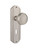 Nostalgic Warehouse - Deco Plate with Keyhole Passage Craftsman Door Knob in Satin Nickel - DECCRA - 705920 - 2 3/8" Backset