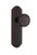 Nostalgic Warehouse - Deco Plate Single Dummy Craftsman Door Knob in Timeless Bronze - DECCRA - 707932