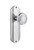 Nostalgic Warehouse - Deco Plate Passage Deco Door Knob in Bright Chrome - DECDEC - 708761 - 2 3/4" Backset