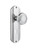 Nostalgic Warehouse - Deco Plate with Keyhole Passage Deco Door Knob in Bright Chrome - DECDEC - 706054 - 2 3/8" Backset