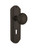 Nostalgic Warehouse - Deco Plate with Keyhole Passage Deco Door Knob in Oil-Rubbed Bronze - DECDEC - 706055 - 2 3/8" Backset