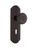Nostalgic Warehouse - Deco Plate with Keyhole Passage Deco Door Knob in Timeless Bronze - DECDEC - 710372 - 2 3/4" Backset