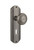 Nostalgic Warehouse - Deco Plate with Keyhole Privacy Deco Door Knob in Antique Pewter - DECDEC - 718108 - 2 3/4" Backset