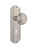 Nostalgic Warehouse - Deco Plate with Keyhole Privacy Deco Door Knob in Satin Nickel - DECDEC - 718112 - 2 3/4" Backset