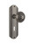 Nostalgic Warehouse - Deco Plate with Keyhole Passage Egg & Dart Door Knob in Antique Pewter - DECEAD - 710383 - 2 3/4" Backset