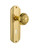 Nostalgic Warehouse - Deco Plate with Keyhole Passage Egg & Dart Door Knob in Polished Brass - DECEAD - 710391 - 2 3/4" Backset