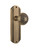 Nostalgic Warehouse - Deco Plate Privacy Egg & Dart Door Knob in Antique Brass - DECEAD - 705445 - 2 3/8" Backset