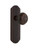Nostalgic Warehouse - Deco Plate Privacy Egg & Dart Door Knob in Timeless Bronze - DECEAD - 708105 - 2 3/8" Backset
