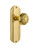 Nostalgic Warehouse - Deco Plate Privacy Egg & Dart Door Knob in Unlacquered Brass - DECEAD - 714850 - 2 3/4" Backset