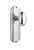 Nostalgic Warehouse - Deco Plate Passage Homestead Door Knob in Bright Chrome - DECHOM - 705491 - 2 3/8" Backset