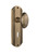 Nostalgic Warehouse - Deco Plate with Keyhole Passage Homestead Door Knob in Antique Brass - DECHOM - 710397 - 2 3/4" Backset