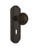 Nostalgic Warehouse - Deco Plate Interior Mortise Egg & Dart Door Knob in Oil-Rubbed Bronze - DECEAD - 706274 - 2 1/4" Backset