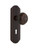 Nostalgic Warehouse - Deco Plate Interior Mortise Egg & Dart Door Knob in Timeless Bronze - DECEAD - 708190 - 2 1/4" Backset