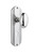 Nostalgic Warehouse - Deco Plate with Keyhole Double Dummy Homestead Door Knob in Bright Chrome - DECHOM - 704437
